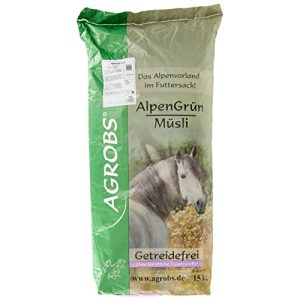 Pferdemüsli Agrobs Alpengrün Müsli, 1er Pack (1 x 15000 g) - pferdemuesli agrobs alpengruen muesli 1er pack 1 x 15000 g