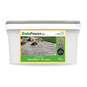 Pflasterfugenmoertel galapower terraflex 1k easy 15 kg steingrau