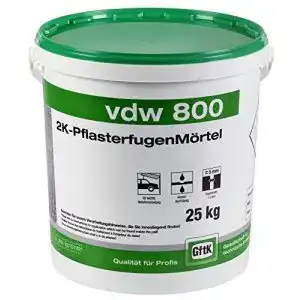Pflasterfugenmoertel gftk vdw 800 25kg steingrau