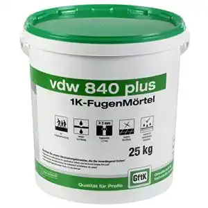 Pflasterfugenmoertel gftk vdw 840 plus 1k fugenmoertel 25 kg