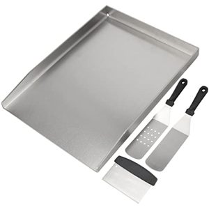 Plancha-Grillplatte GriHero 30x40cm Edelstahl Grillplatte, Universal