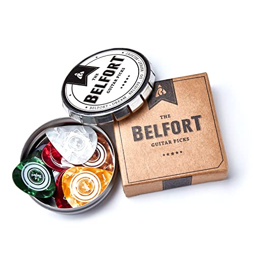 Plektrum Belfort ® 20 hochwertige Plektren für Gitarre