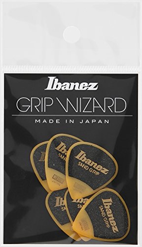 Plektrum Ibanez Grip Wizard Series Sand Grip Flat Pick, gelb