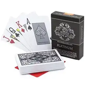 Pokerkarten bullets playing cards platinum mit 2 eckzeichen