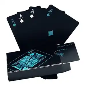 Pokerkarten hongyantech schwarze spielkarten