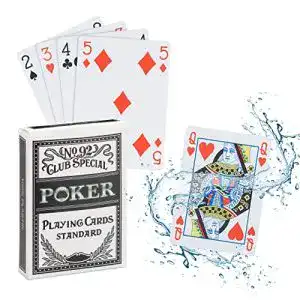 Pokerkarten relaxdays 2 x plastik im set wasserfestes kartenspiel