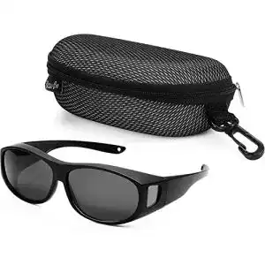 Polarisierte sonnenbrille bezzee pro ueberbrille fuer brillentraeger