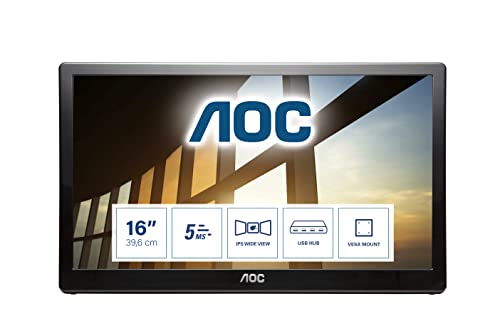 Portable Monitor AOC I1659FWUX 39,6 cm (15,6 Zoll) tragbarer USB