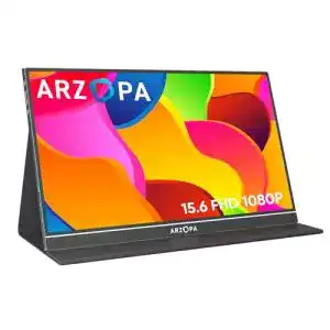 Portable monitor arzopa 15 6 inch 1080 fhd with external hdr eye