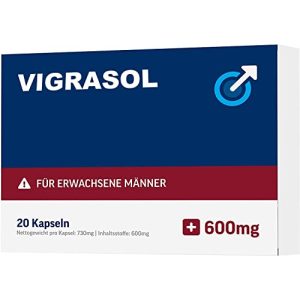 Potenzmittel NUTRICS Vigrasol, 20 Kapseln, 600 mg je Kapsel