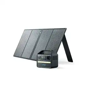 Powerstation anker 521 tragbare mit 1 100w solarpanel 256wh