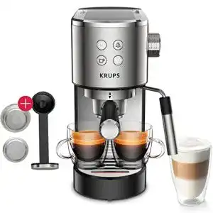 Professionelle siebtraegermaschine krups virtuso espresso