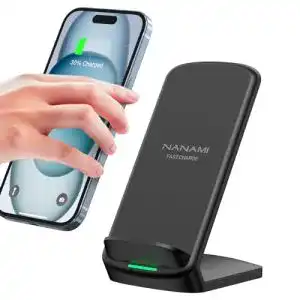 Qi ladegeraet nanami fast wireless charger 10w induktive ladestation 1