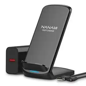 Qi ladegeraet nanami fast wireless charger 10w induktive ladestation