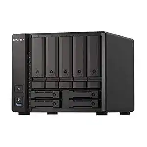 Qnap qnap ts h973ax 8g 9 bay quad core quts hero nas gehaeuse