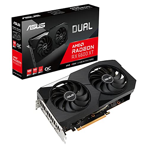 Radeon-Grafikkarten ASUS Dual AMD Radeon RX6600XT OC Edition Gaming