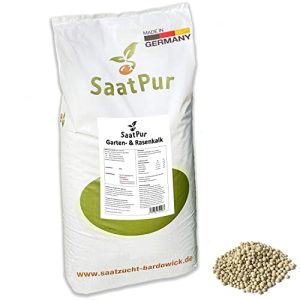 Rasenkalk SaatPur ® – 20 Kg für ca 400 qm – Gartenkalk gegen Moos