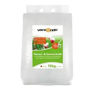 Rasenkalk versando 15kg gartenkalk u beutel mit tragegriff kalk