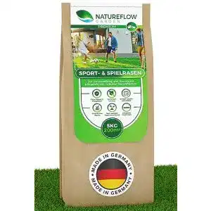 Rasensamen schnellkeimend natureflow rasensamen sport und spielrasen