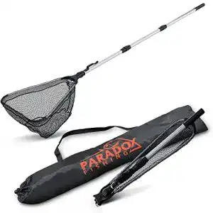 Raubfischkescher paradox fishing gummierter kescher 21m i teleskop