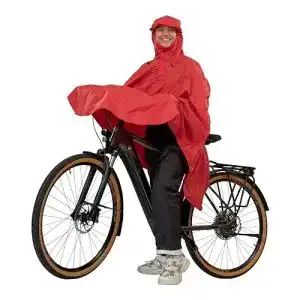 Regenponcho fahrrad lowland outdoor rot