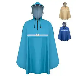 Regenponcho fahrrad rainrider regenponcho horizont blau