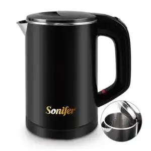 Reisewasserkocher sonifer 06l edelstahl camping kabellos