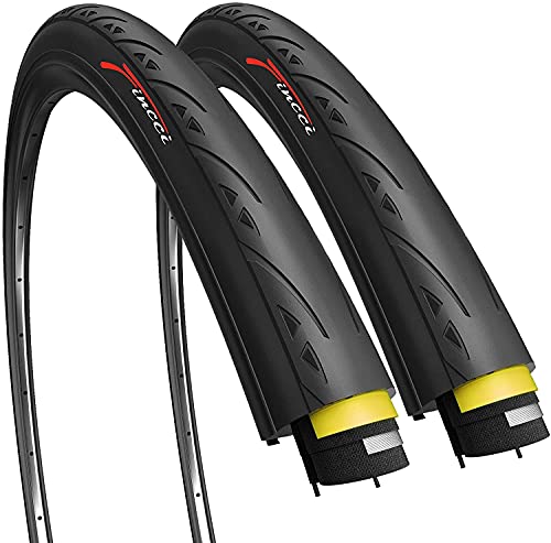 Rennrad-Reifen Fincci Paar 700x25c Reifen 25-622 Fahrrad Mantel