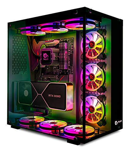 RGB-Gehäuse TALIUS Cronos ATX Gaming Box, gehärtetes Glas