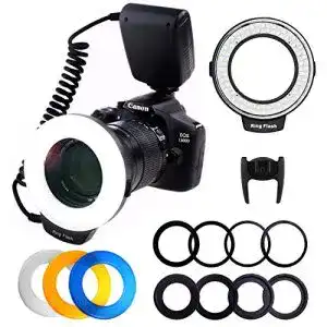 Ringblitz ploture led makro blitzlicht 48 makro led leuchte set