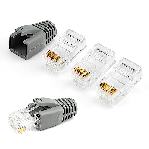 RJ45-Stecker WJUAN 20 Stück Cat5 RJ45 Stecker