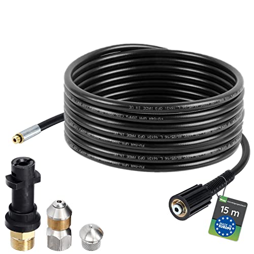 Pipe cleaning hose McFilter | , 15m, 160-200 bar, incl. adapter