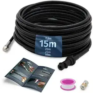 Rohrreinigungsschlauch stobfix 15m set fuer kaercher k2 k3 k4 k5