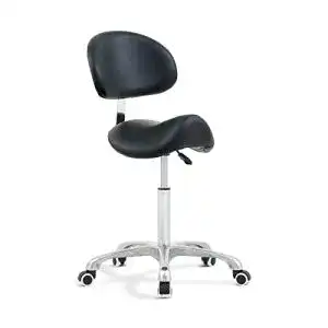 Rollhocker antlu sattelhocker mit rollen hoehenverstellbar