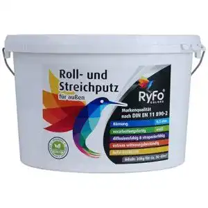 Rollputz ryfo colors roll und streichputz fuer aussen 20kg