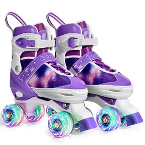 Rollschuhe Gonex Verstellbar, Leuchtende Rädern Roller Skates - rollschuhe gonex verstellbar leuchtende raedern roller skates