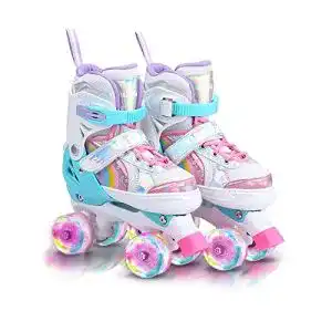 Rollschuhe olyspm kinder verstellbar damen led und 4 groessen