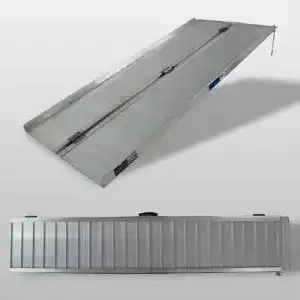 Rollstuhlrampe baumarktplus verschiedene groessen 272 kg klappbar alu