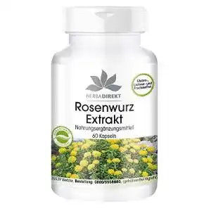 Rosenwurz herbadirekt extrakt 500mg rhodiola rosea kapseln