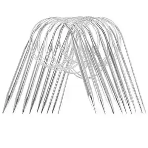 Rundstricknadeln zitfri stricknadeln set edelstahl 80cm 9 stueck