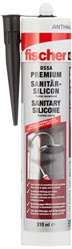 Sanitärsilikon fischer Sanitärsilicon DSSA 310 ml Anthrazit