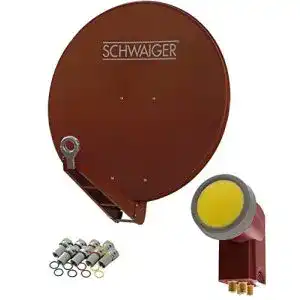 Satellitenschuessel 80 cm schwaiger 4647 sat anlage satelliten set
