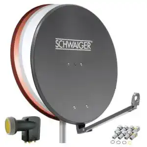 Satellitenschuessel schwaiger 4609 sat anlage satelliten set