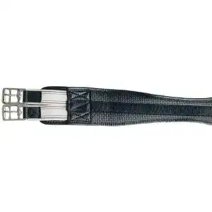 Sattelgurt pfiff soft mit gummizug schwarz 105cm