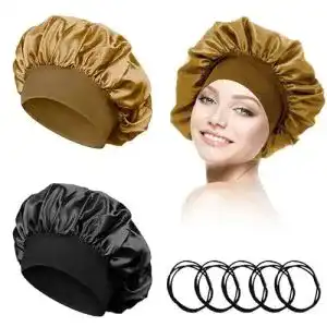 Schlafmuetze mroobest schlafhaube 2 stueck satin bonnet