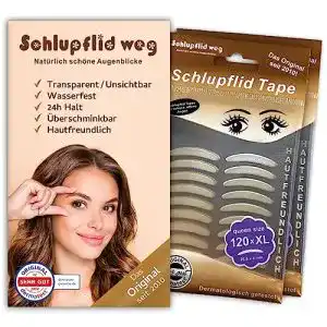 Schlupflid tape schlupflid weg natuerlich schoene augenblicke