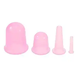 Schroepfglas anself 4er silikon massage