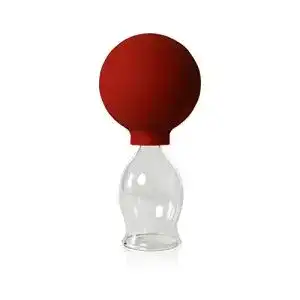 Schroepfglas lauschaer glas mit saugball 30mm