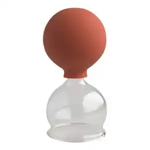 Schroepfglas lauschaer glas mit saugball 50mm