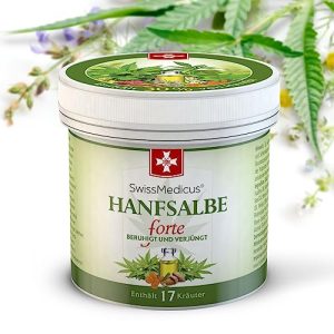 Schuppenflechte-Creme SwissMedicus Hanfsalbe forte 30% Hanföl